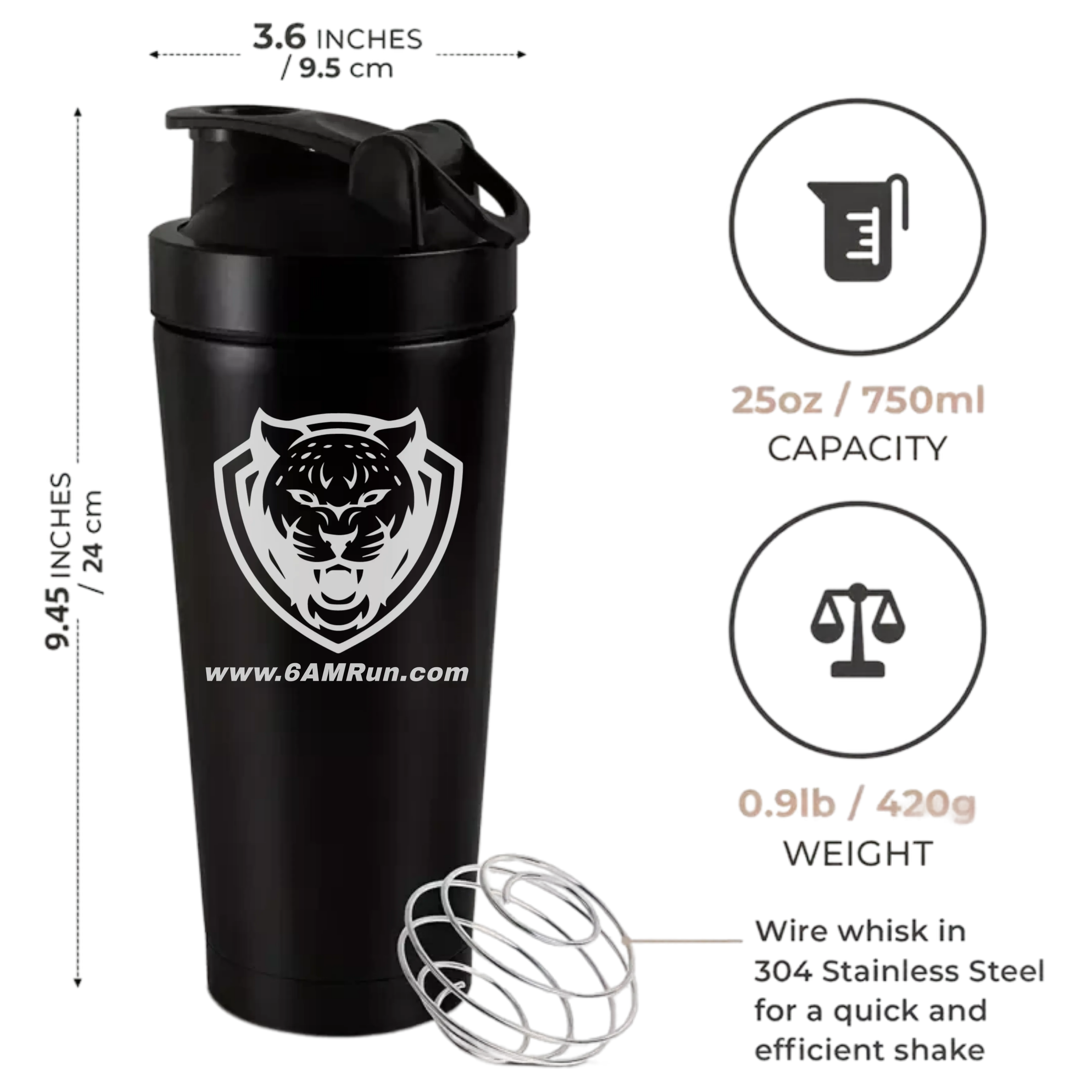 6AM Run Steel Shaker